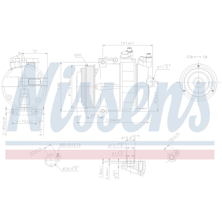 Nissen A/C Compressor, 89022 89022